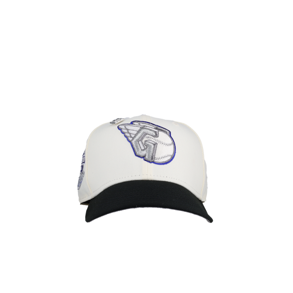 Cleveland Guardians Progressive Field Chrome Metallic 59Ffity New Era Fitted Hat