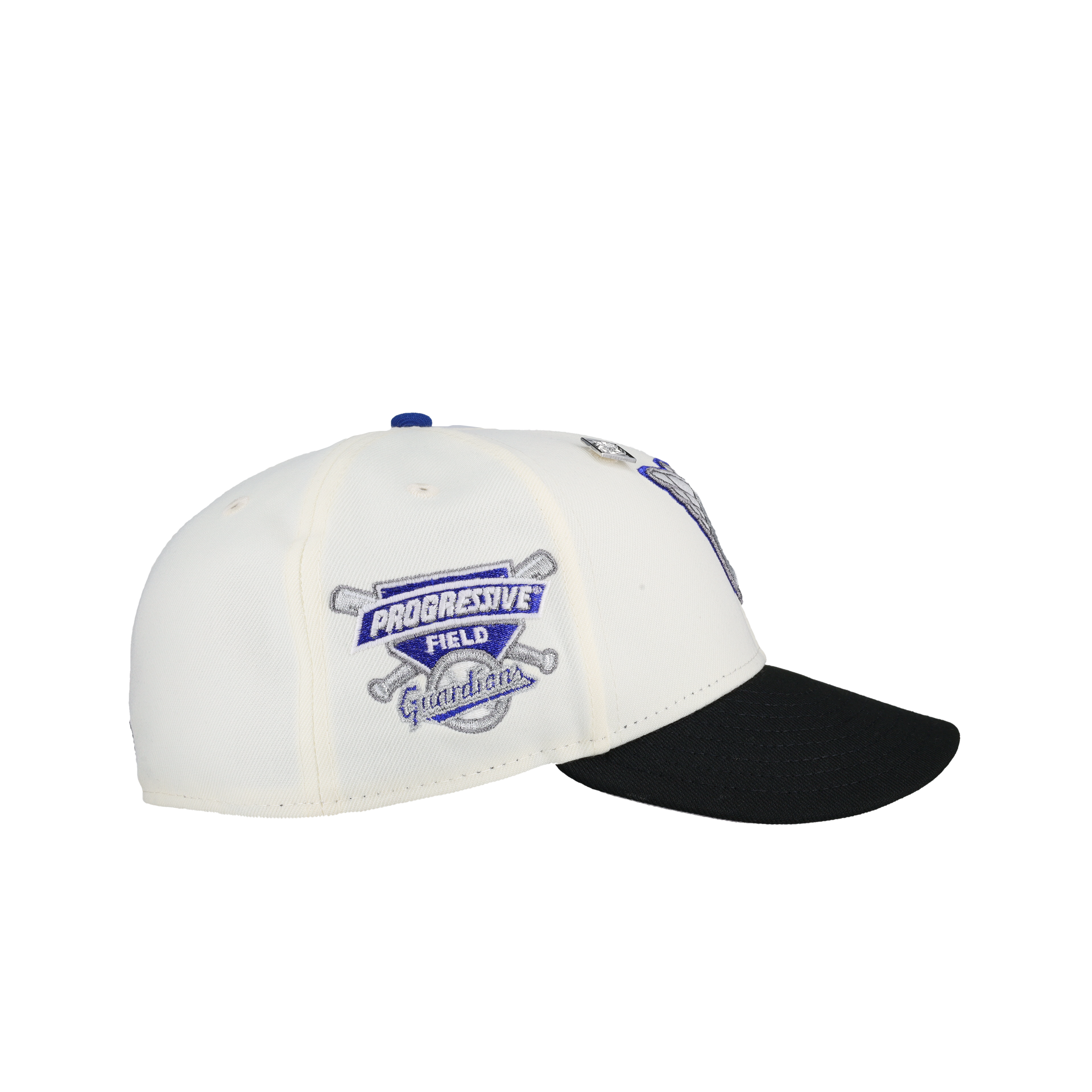 Cleveland Guardians Progressive Field Chrome Metallic 59Ffity New Era Fitted Hat