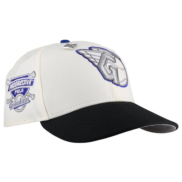 Cleveland Guardians Progressive Field Chrome Metallic 59Ffity New Era Fitted Hat