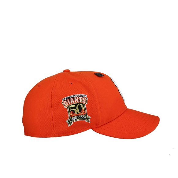 San Francisco Giants 50th Anniversary Orange Gold Metallic 59Fifty Fitted Hat (RESTOCK)