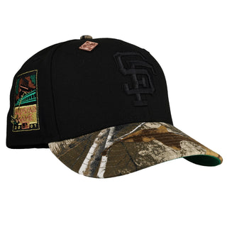 San Francisco Giants 2007 ASG Real Tree Blackout Metallic 59Fifty Fitted Hat, front view