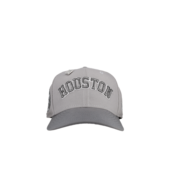 Houston Astros 35 Great Years Cool Grey Metallic Script 59Fifty Fitted Hat