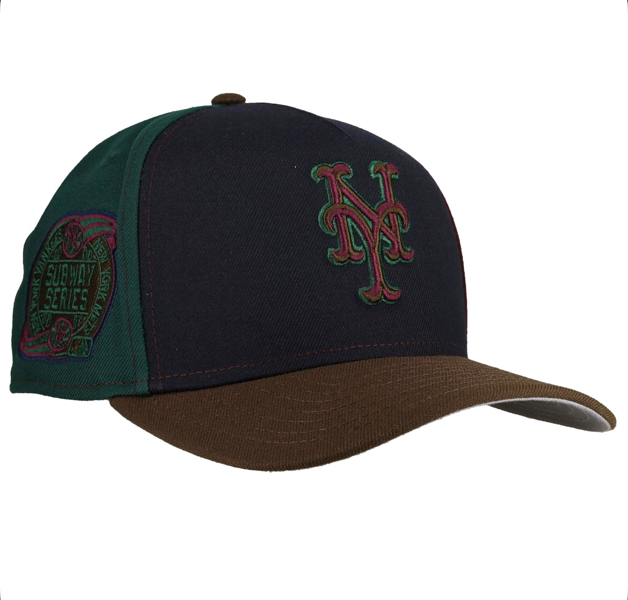 New York Mets Subway Series Pinwheel 9Fifty A Frame Snapback Hat