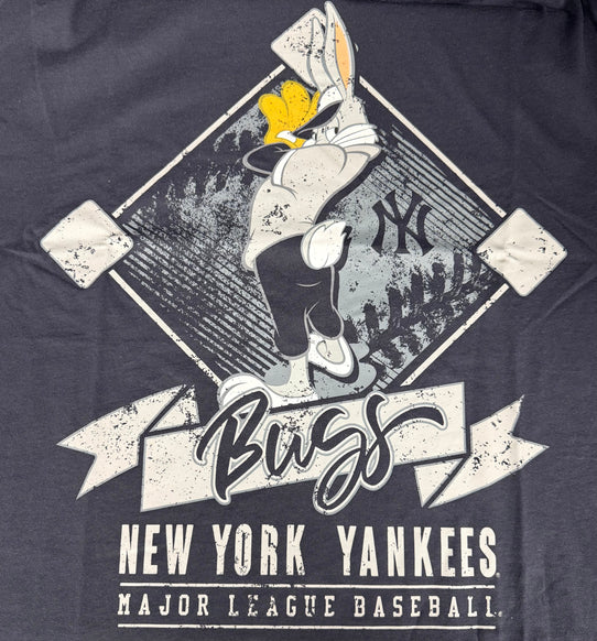 New Era x Looney Tunes New York Yankees Short Sleeve T Shirt (Navy)