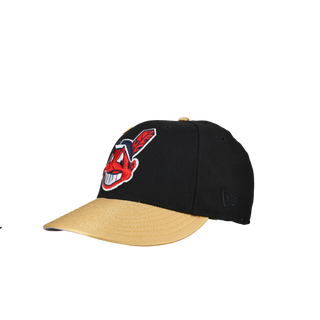 Cleveland Indians Chief Wahoo 1995 World Series Black/Gold 59Fifty Fitted Hat, image 6