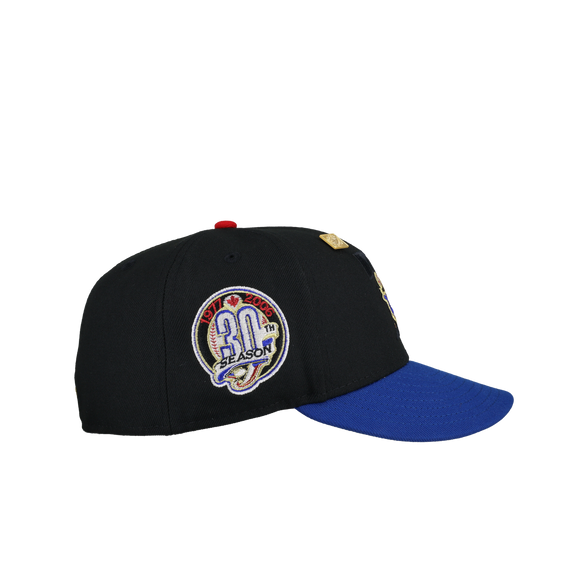 Toronto Blue Jays 30th Season Metallic Blackout 59Fifty Fitted Hat