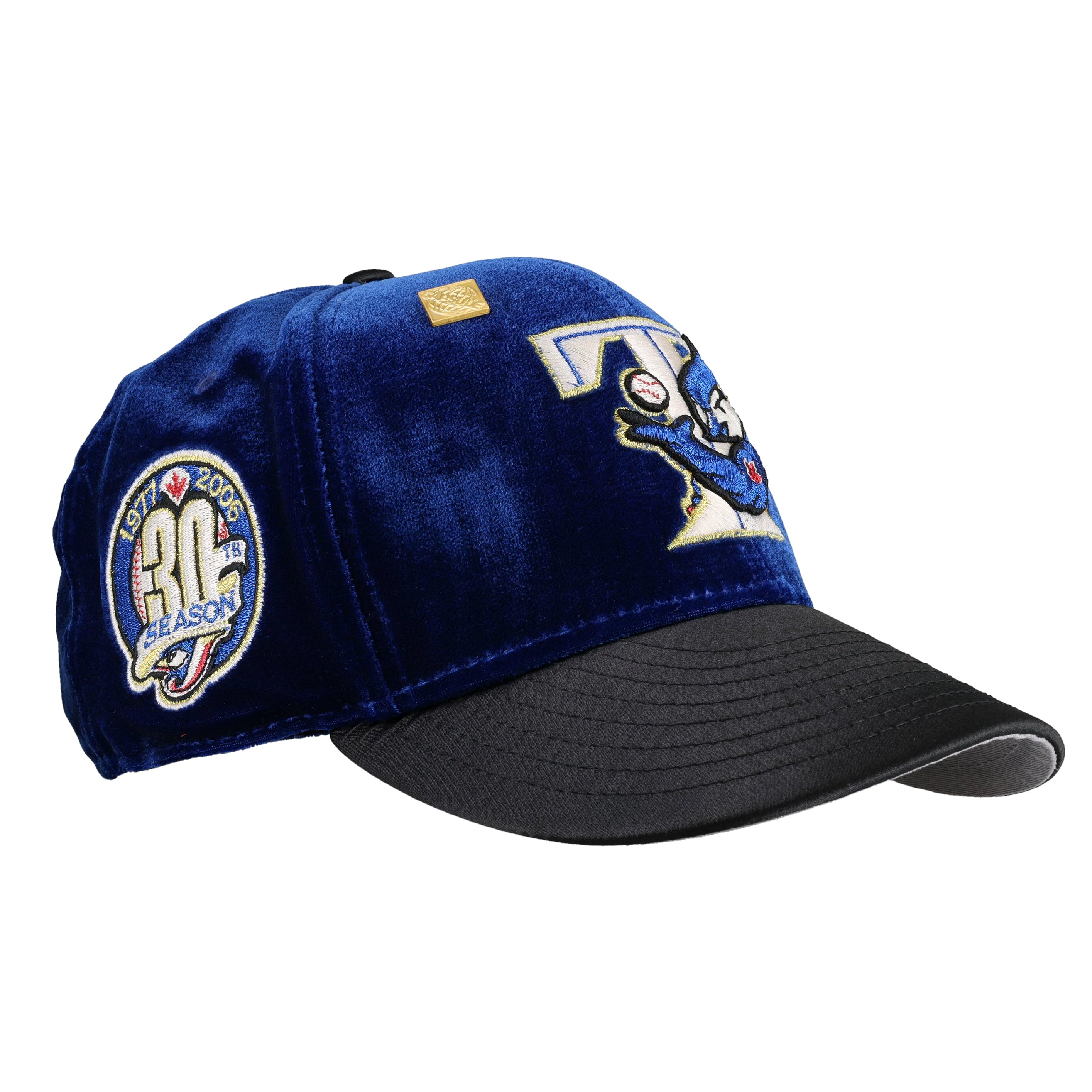 Toronto Blue Jays Royal Velvet 30th Season Metallic 59Fifty Fitted Hat