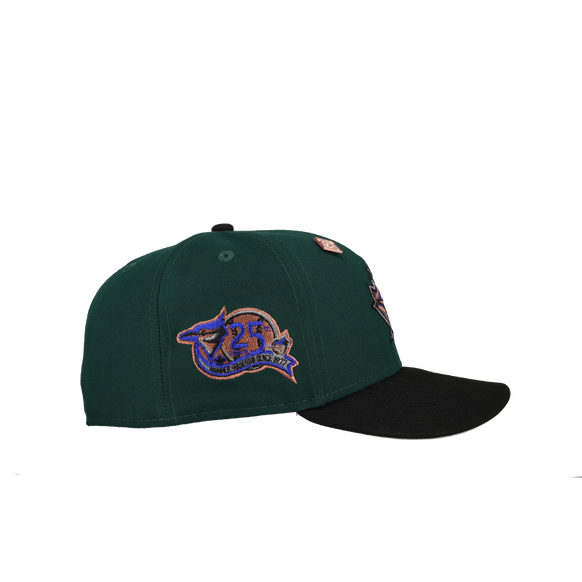 Toronto Blue Jays 25th Anniversary Green Metallic 59Fifty Fitted Hat