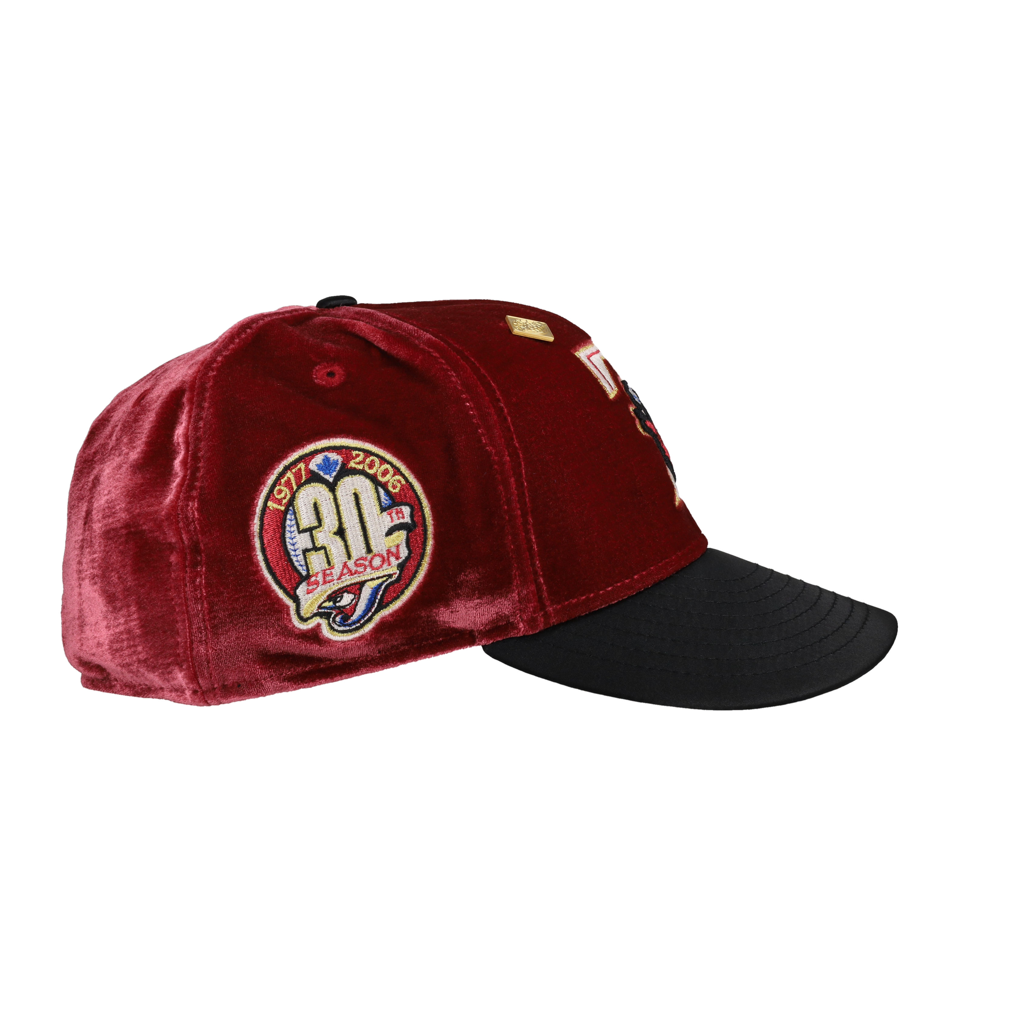 Toronto Blue Jays Maroon Velvet 30th Season Metallic 59Fifty Fitted Hat