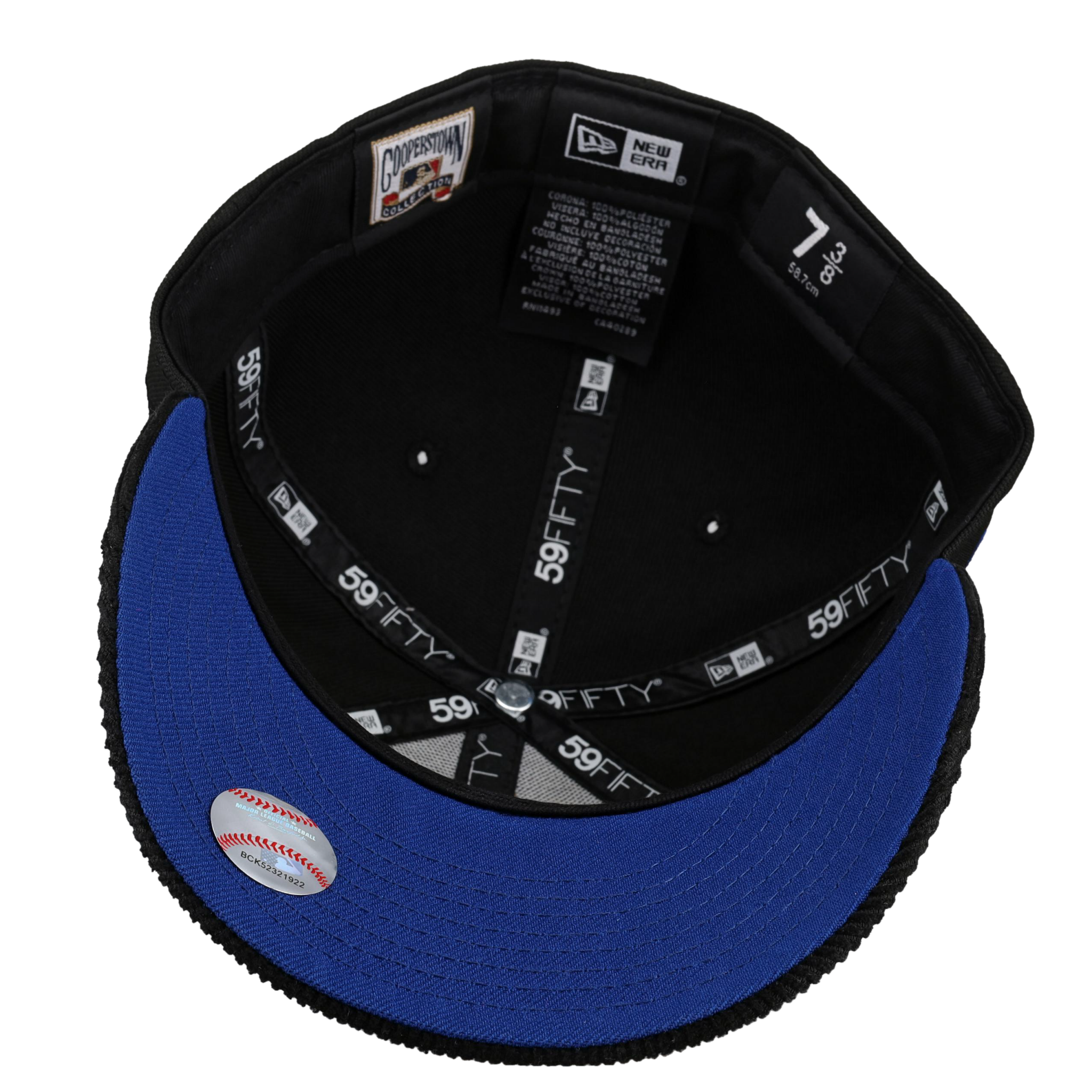 Toronto Blue Jays 30th Season Metallic Outline Blackout 59Fifty Fitted Hat