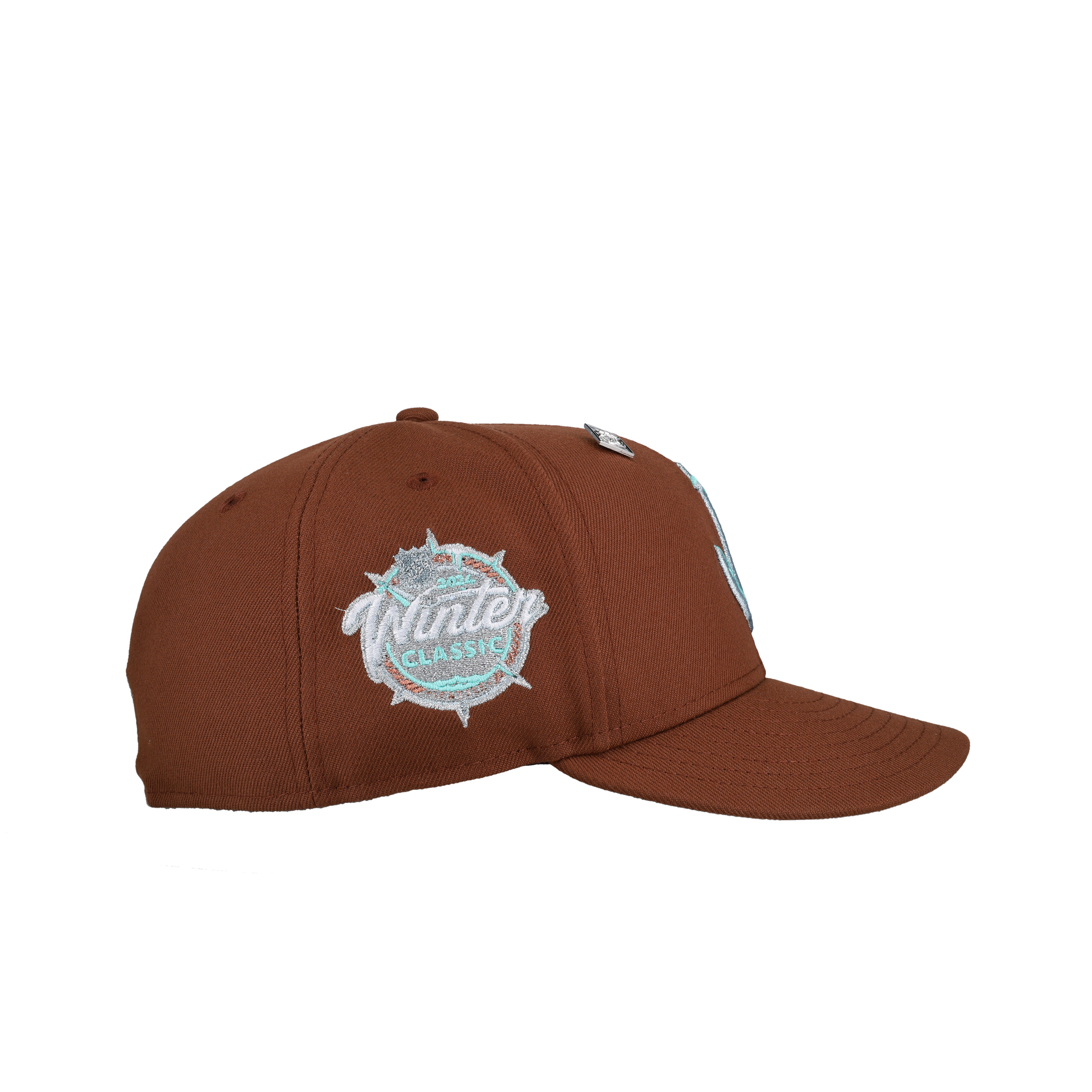 Seattle Kraken 2024 Brown Winter Classic Metallic 59Fifty Fitted Hat