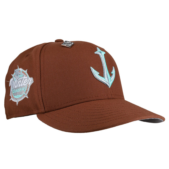 Seattle Kraken 2024 Brown Winter Classic Metallic 59Fifty Fitted Hat