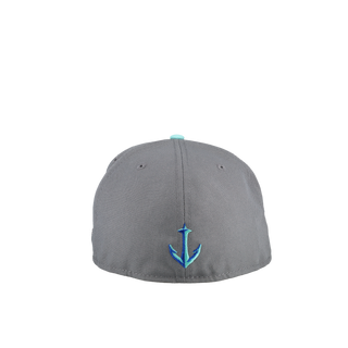 Seattle Kraken 2024 Winter Classic Grey Teal Metallic 59Fifty Fitted Hat, alternate view