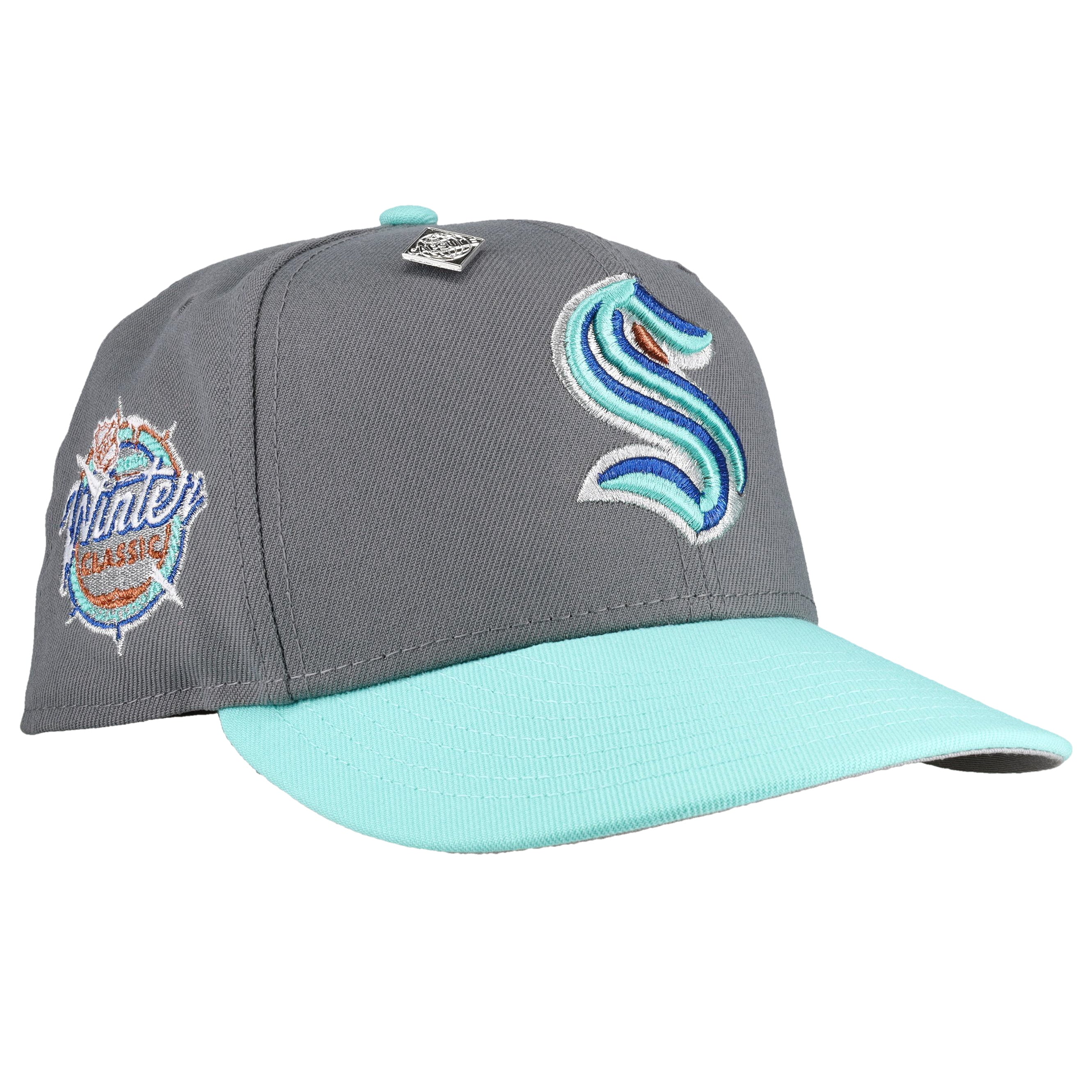 Seattle Kraken 2024 Winter Classic Grey Teal Metallic 59Fifty