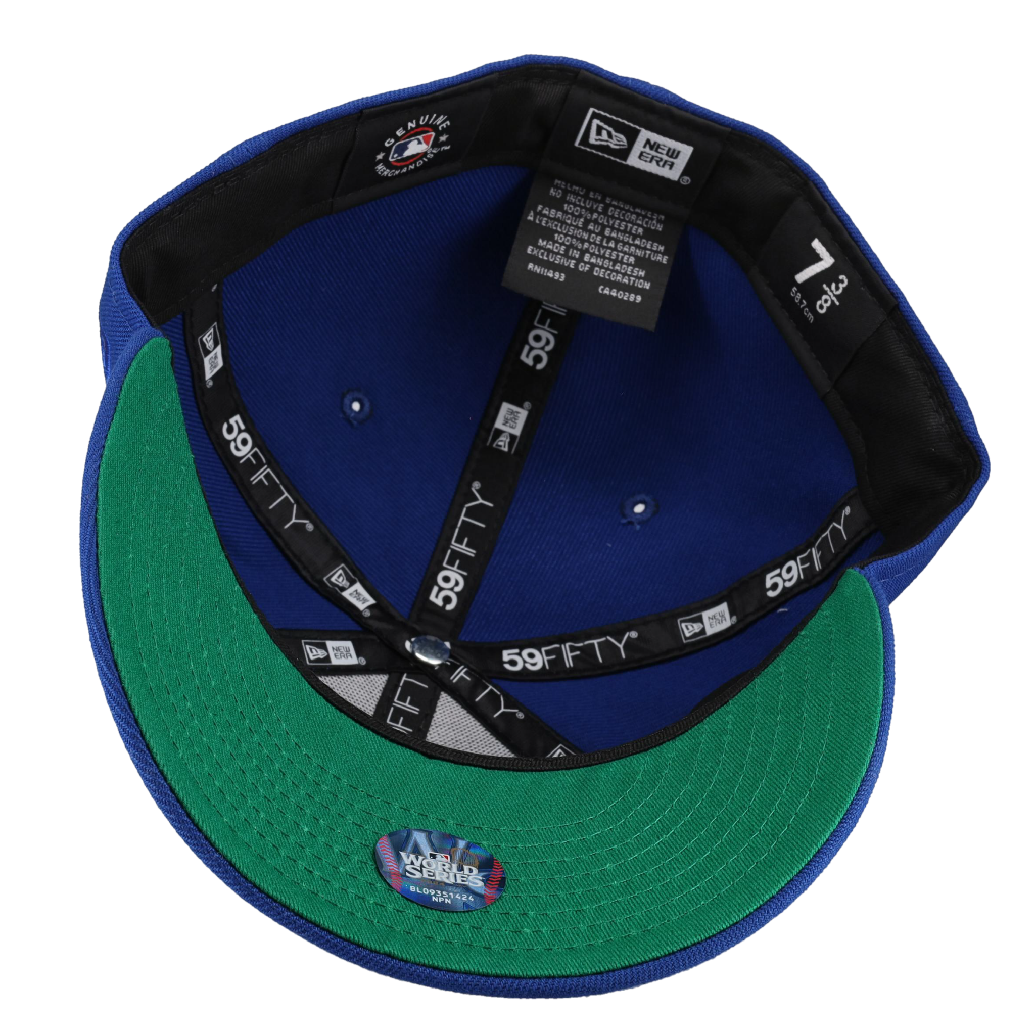 Los Angeles Dodgers 2024 World Series Light Royal Metallic 59Fifty Fitted Hat