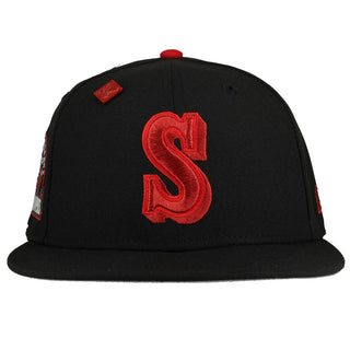 Seattle Mariners 30th Anniversary Metallic Red Black 59Fifty Fitted Hat