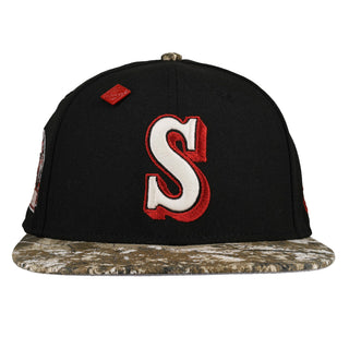 Seattle Mariners 30th Anniversary Metallic Realtree Black 59Fifty Fitted Hat