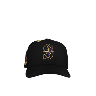Seattle Mariners 25th Anniversary Black Copper Metallic 59Fifty Fitted Hat