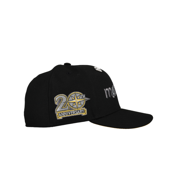 Seattle Mariners 20th Anniversary Black Metallic Ransom 59Fifty Fitted Hat