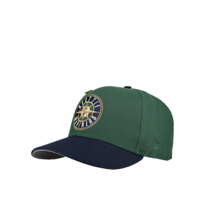 Seattle Mariners 20th Anniversary Metallic Green/Navy/Grey Brim 59Fifty Fitted Hat