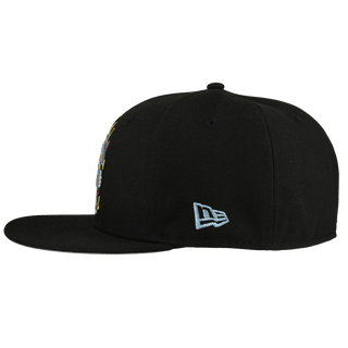 Seattle Mariners 40th Anniversary Metallic Cartoon "Freezing rain" 59Fifty Fitted Hat, detail view