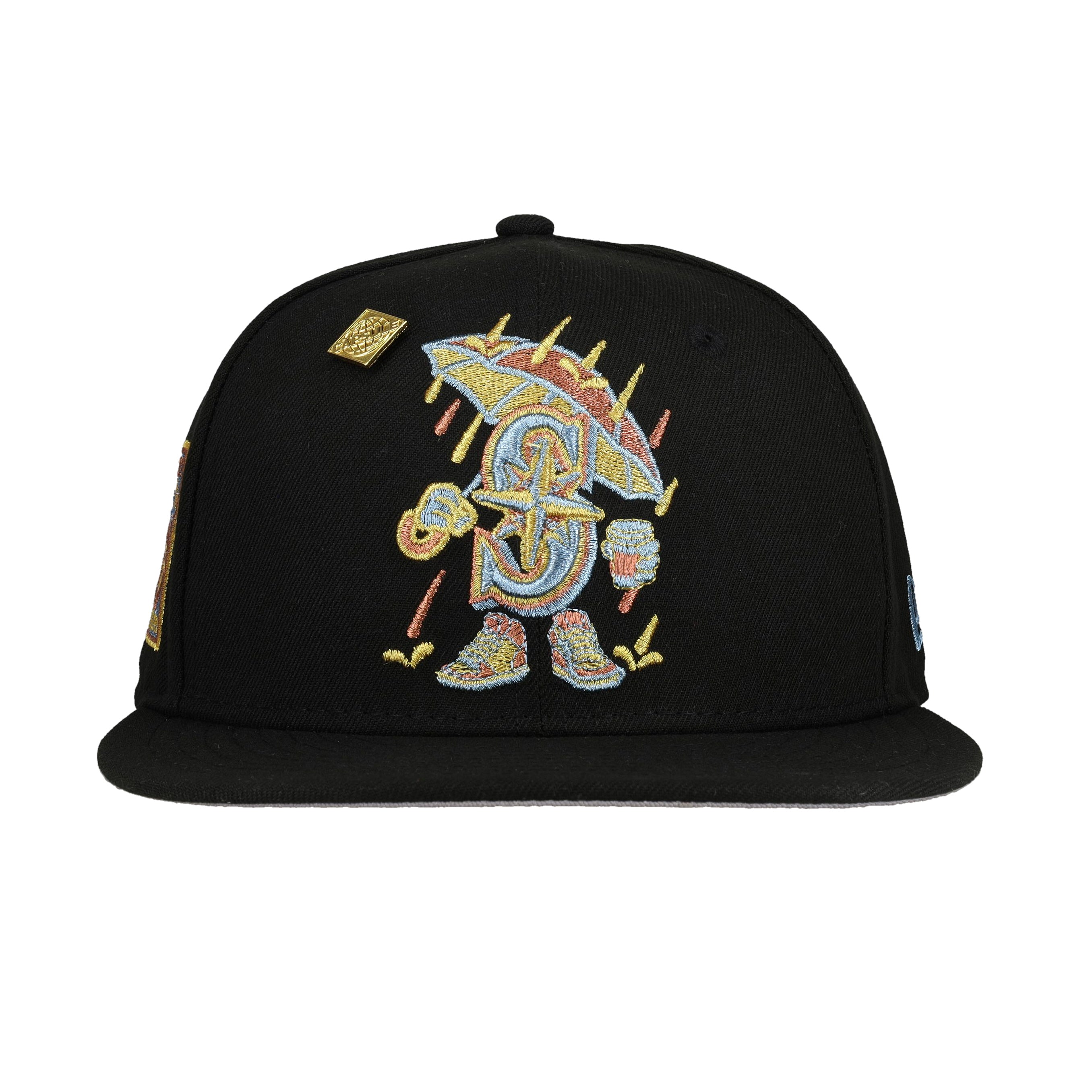 Seattle Mariners 40th Anniversary Metallic Cartoon 
