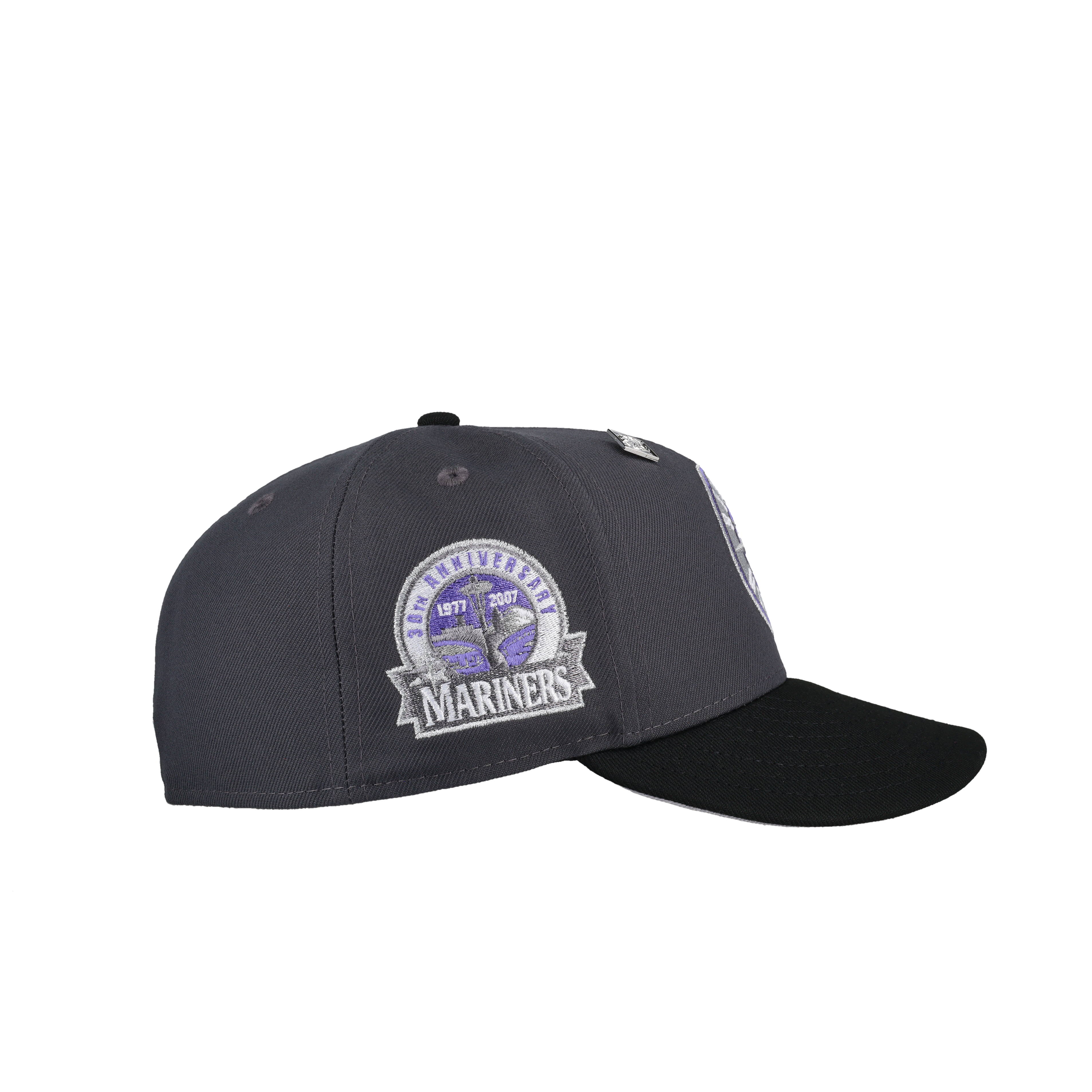 Seattle Mariners 30th Anniversary Graphite/Black Metallic 59Fifty Fitted Hat