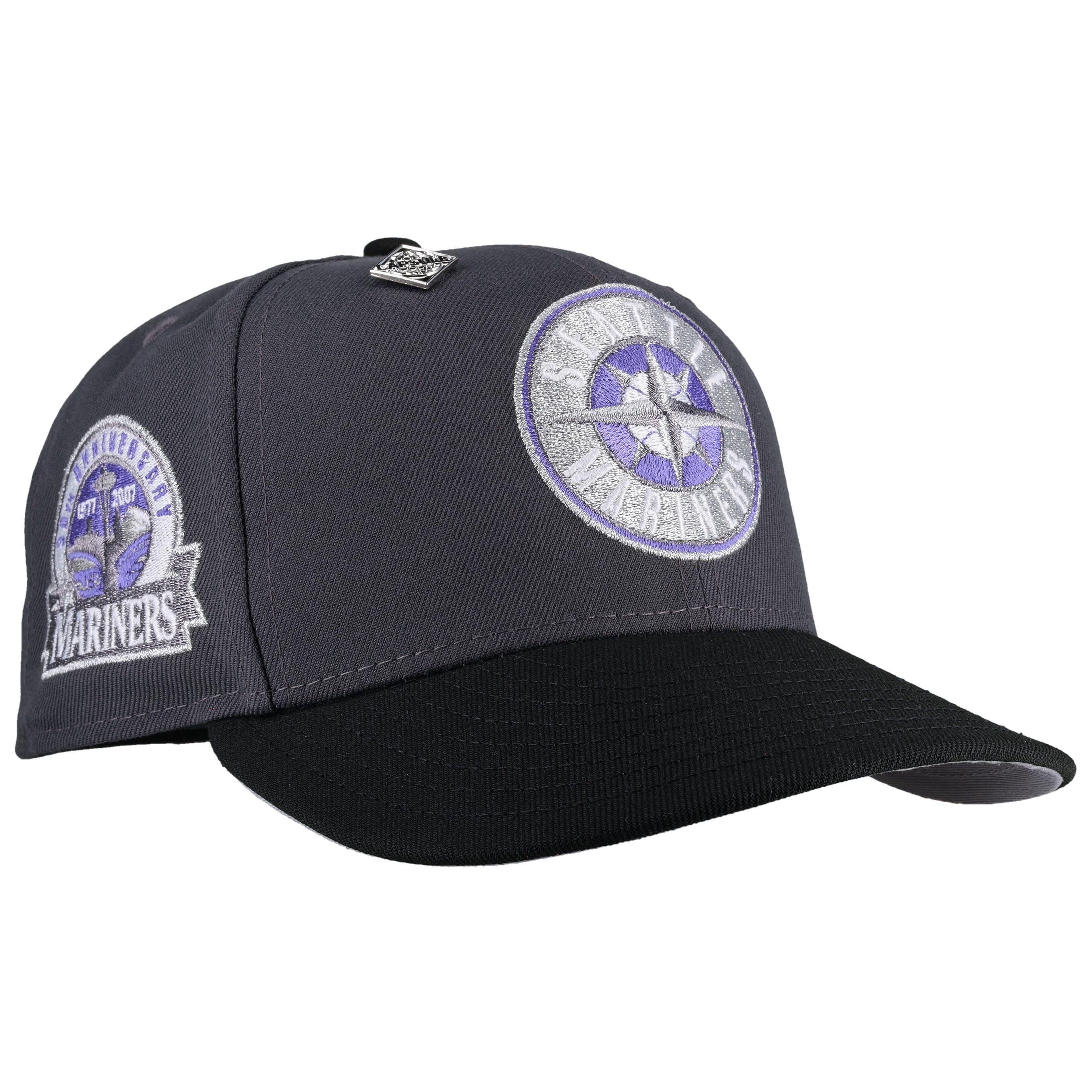 Seattle Mariners 30th Anniversary Graphite/Black Metallic 59Fifty Fitted Hat