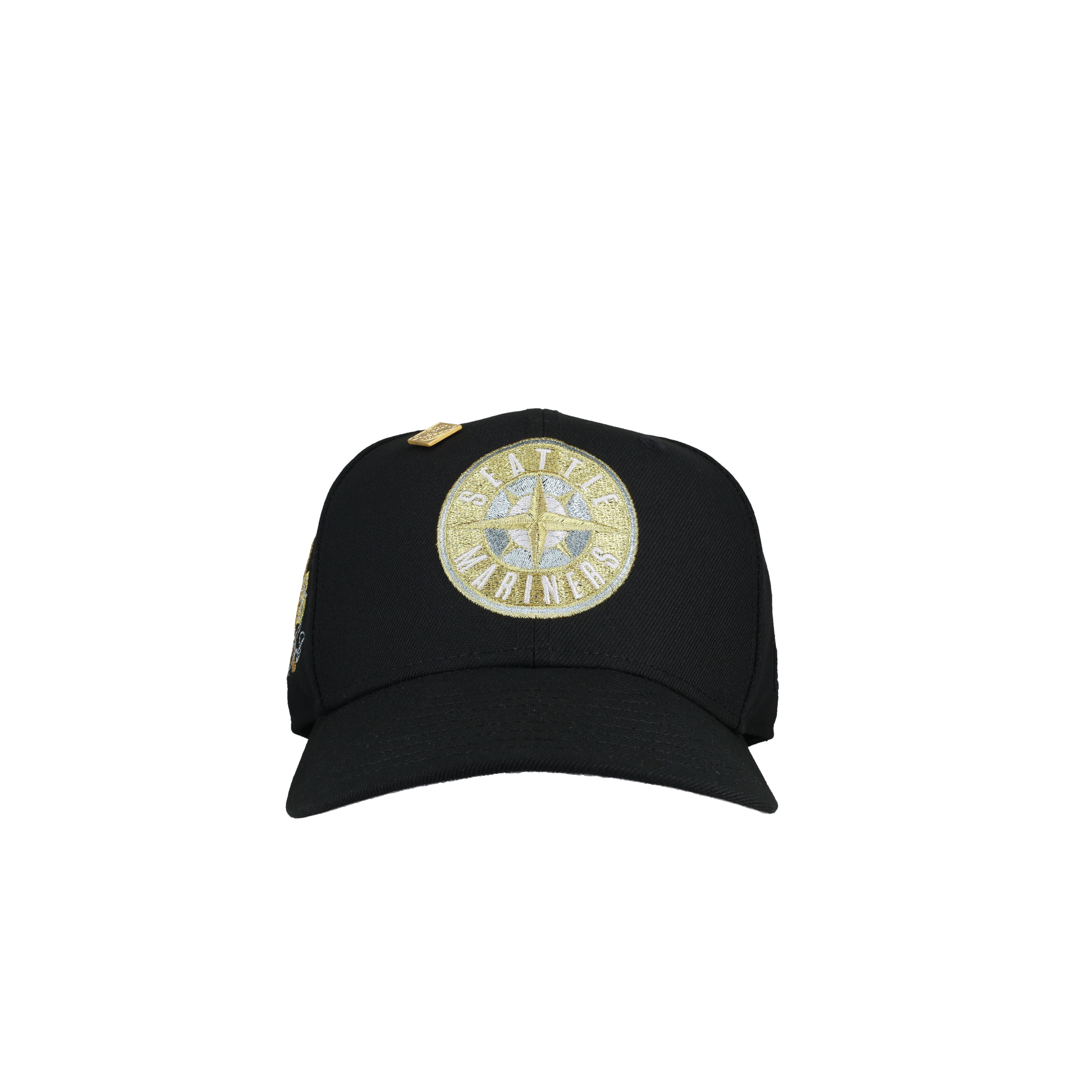 Seattle Mariners “Ken Griffey Jr” Black Icey Gold Metallic 59Fifty Fitted Hat