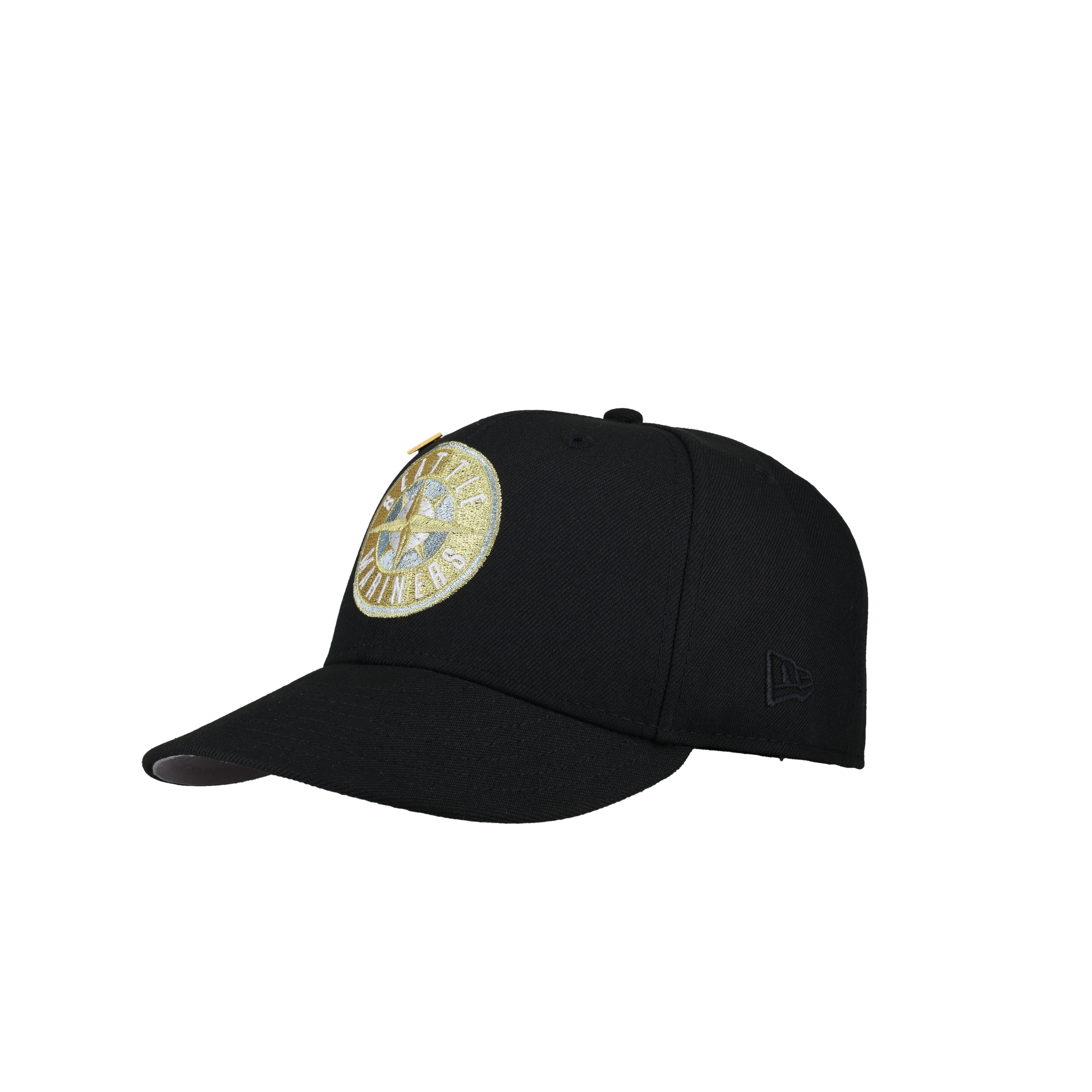 Seattle Mariners “Ken Griffey Jr” Black Icey Gold Metallic 59Fifty Fitted Hat