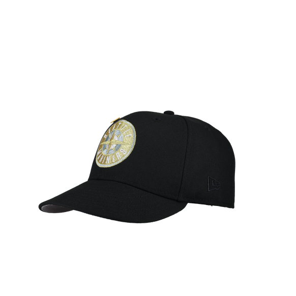 Seattle Mariners “Ken Griffey Jr” Black Icey Gold Metallic 59Fifty Fitted Hat