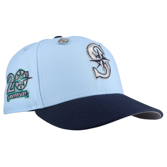Seattle Mariners 20th Anniversary Two Tone Blue Metallic 59Fifty Fitted Hat