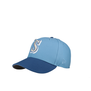 Seattle Mariners 255h Anniversary Light Blue Royal Metallic 59Fifty Fitted Hat