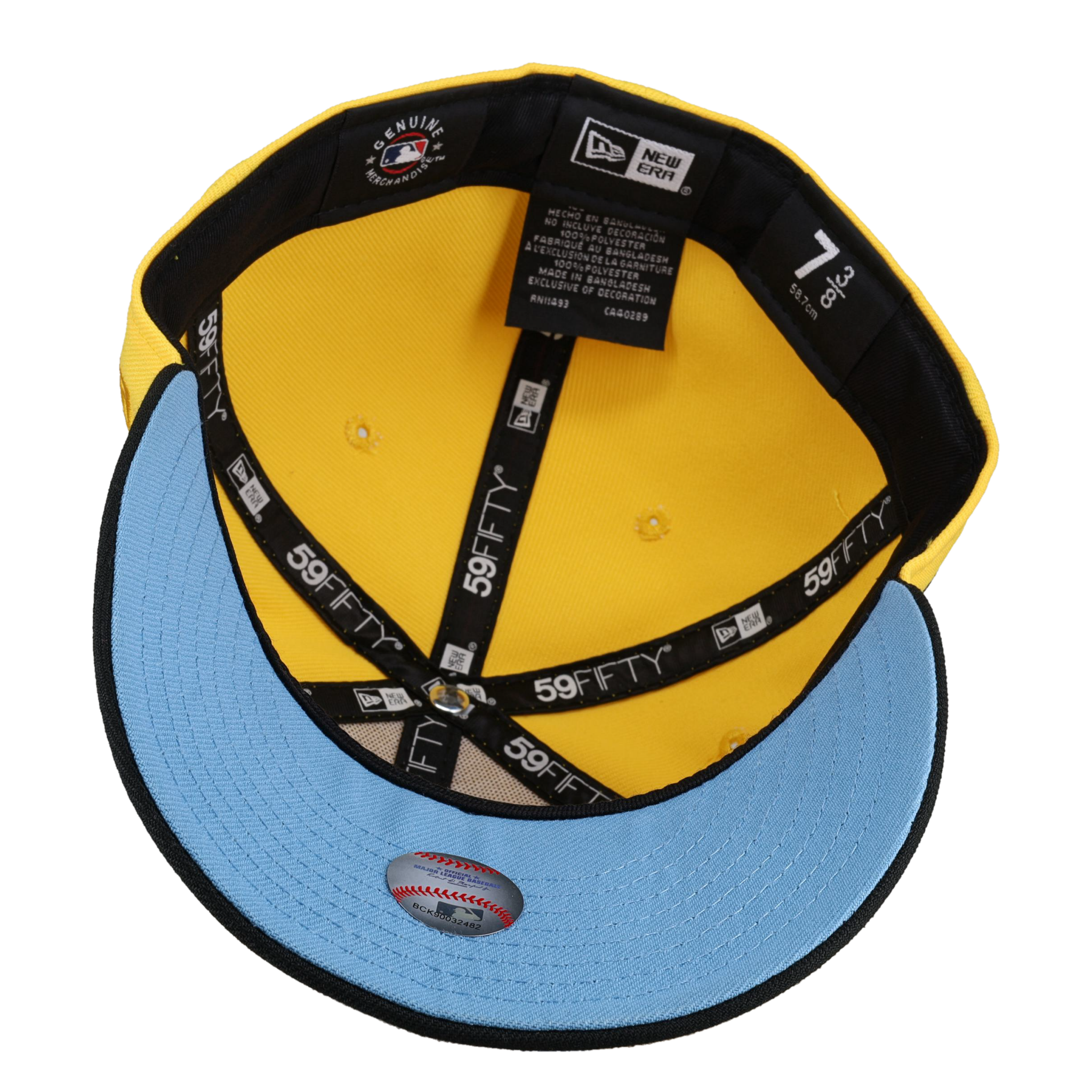 Seattle Mariners “Ken Griffey Jr” Yellow/Blue Metallic 59Fifty Fitted Hat