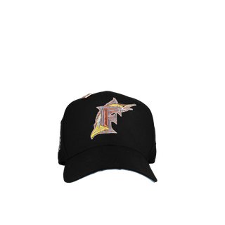 Florida Marlins 10th Anniversary Black/Indigo/Yellow Metallic 59Fifty Fitted Hat