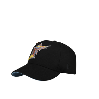 Florida Marlins 10th Anniversary Black/Indigo/Yellow Metallic 59Fifty Fitted Hat