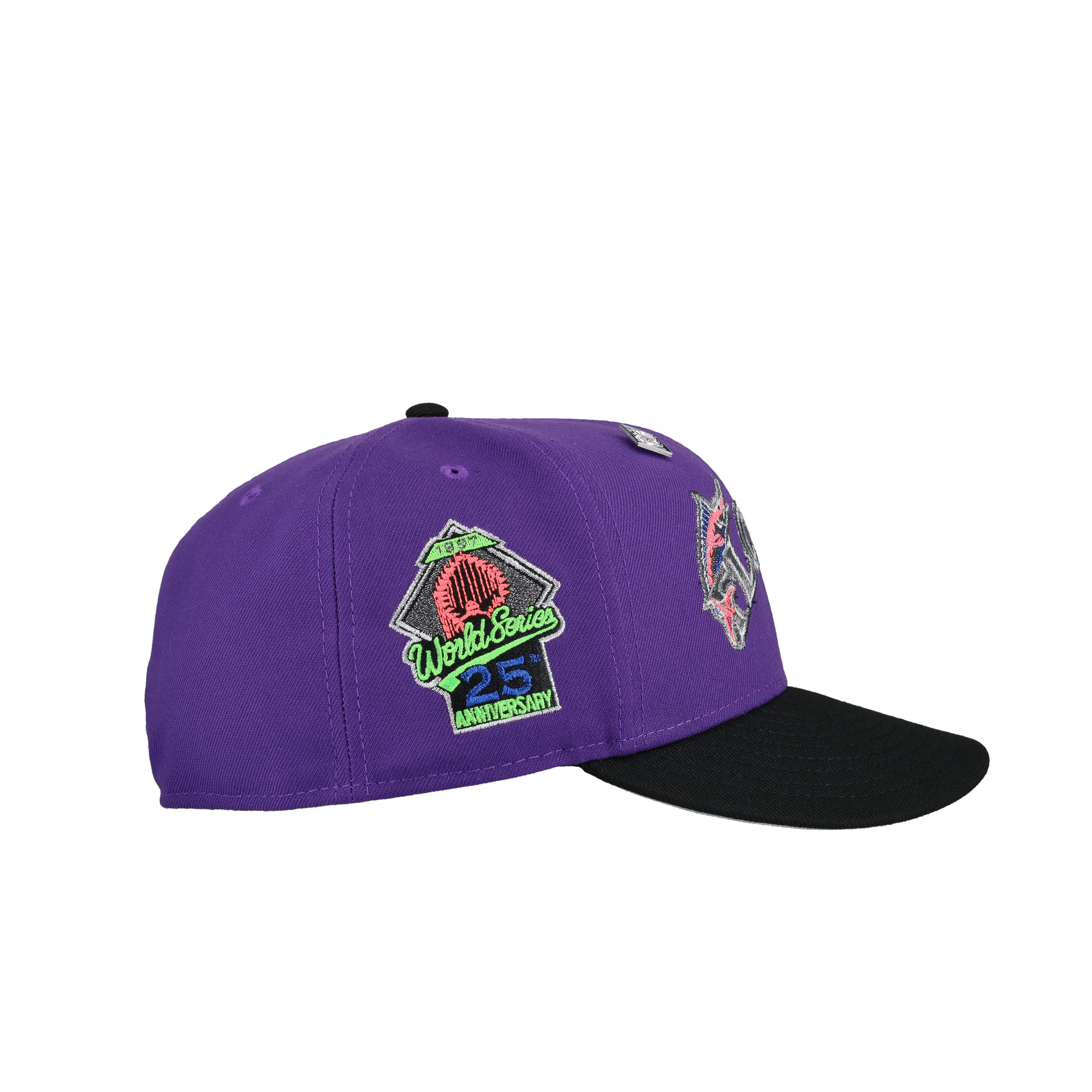 Florida Marlins 1997 World Series Purple Metallic 59Fifty Fitted Hat