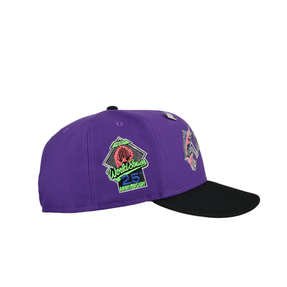 Florida Marlins 1997 World Series Purple Metallic 59Fifty Fitted Hat