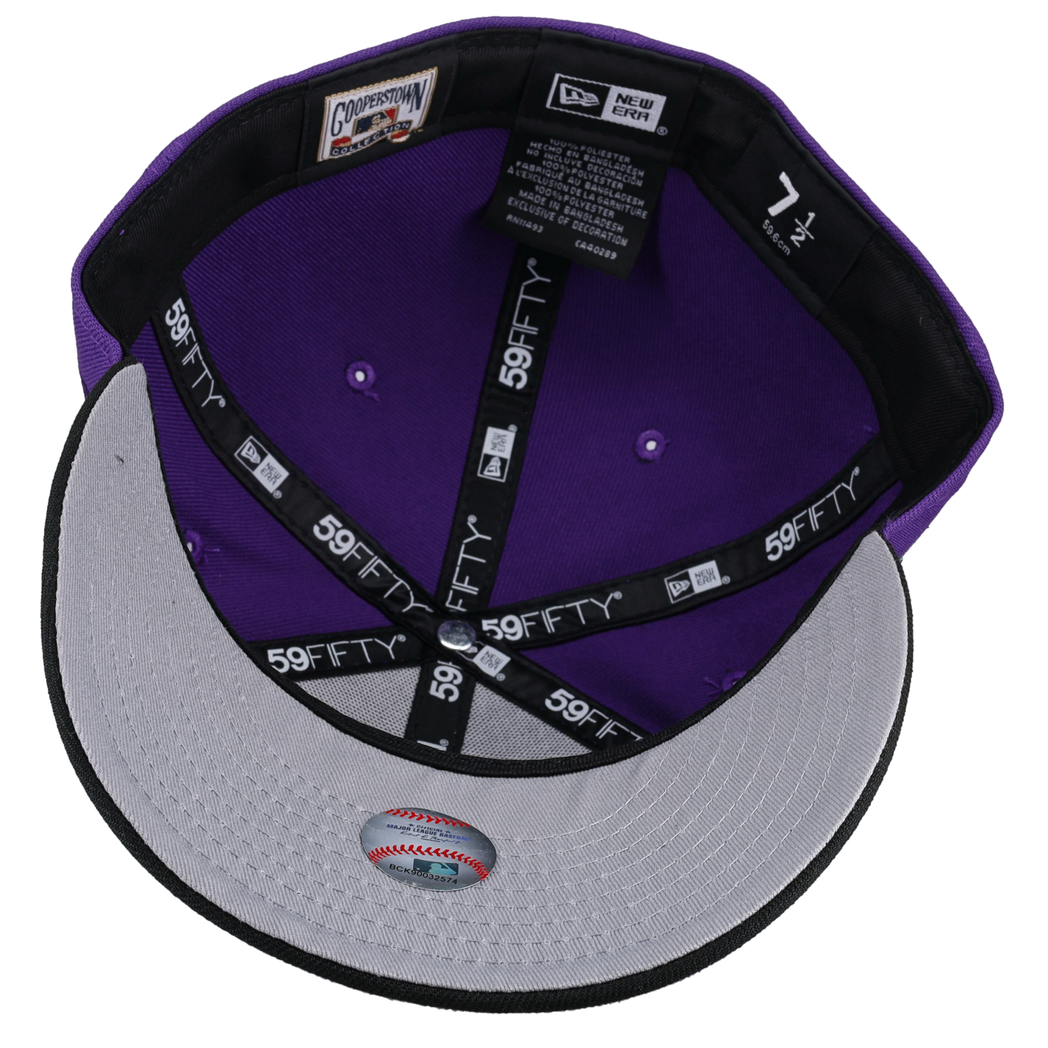 Florida Marlins 1997 World Series Purple Metallic 59Fifty Fitted Hat
