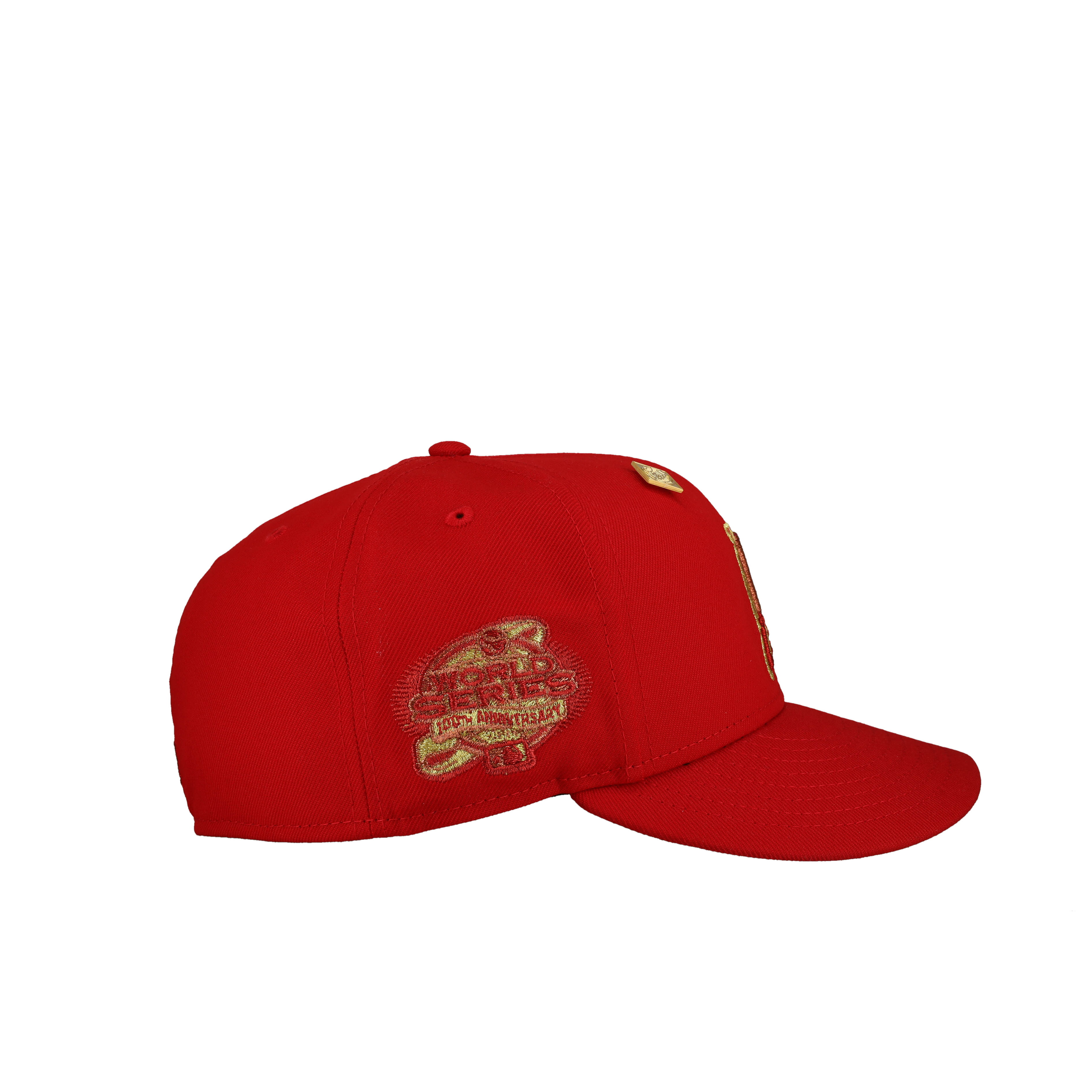 Florida Marlins 10th Anniversary Red Gold Metallic 59Fifty Fitted Florida Marlins 10th Anniversary Red Gold Metallic 59Fifty Fitted
