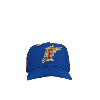 Florida Marlins 10th Anniversary Blue Gold Metallic 59Fifty Fitted Hat