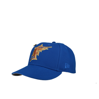 Florida Marlins 10th Anniversary Blue Gold Metallic 59Fifty Fitted Hat