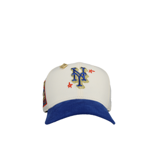 New York Mets 25th Anniversary Chrome Corduroy Blue Metallic 59Fifty Fitted Hat