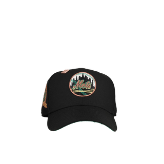 New York Mets 25th Anniversary Copper Circle Metallic 59Fifty Fitted Hat