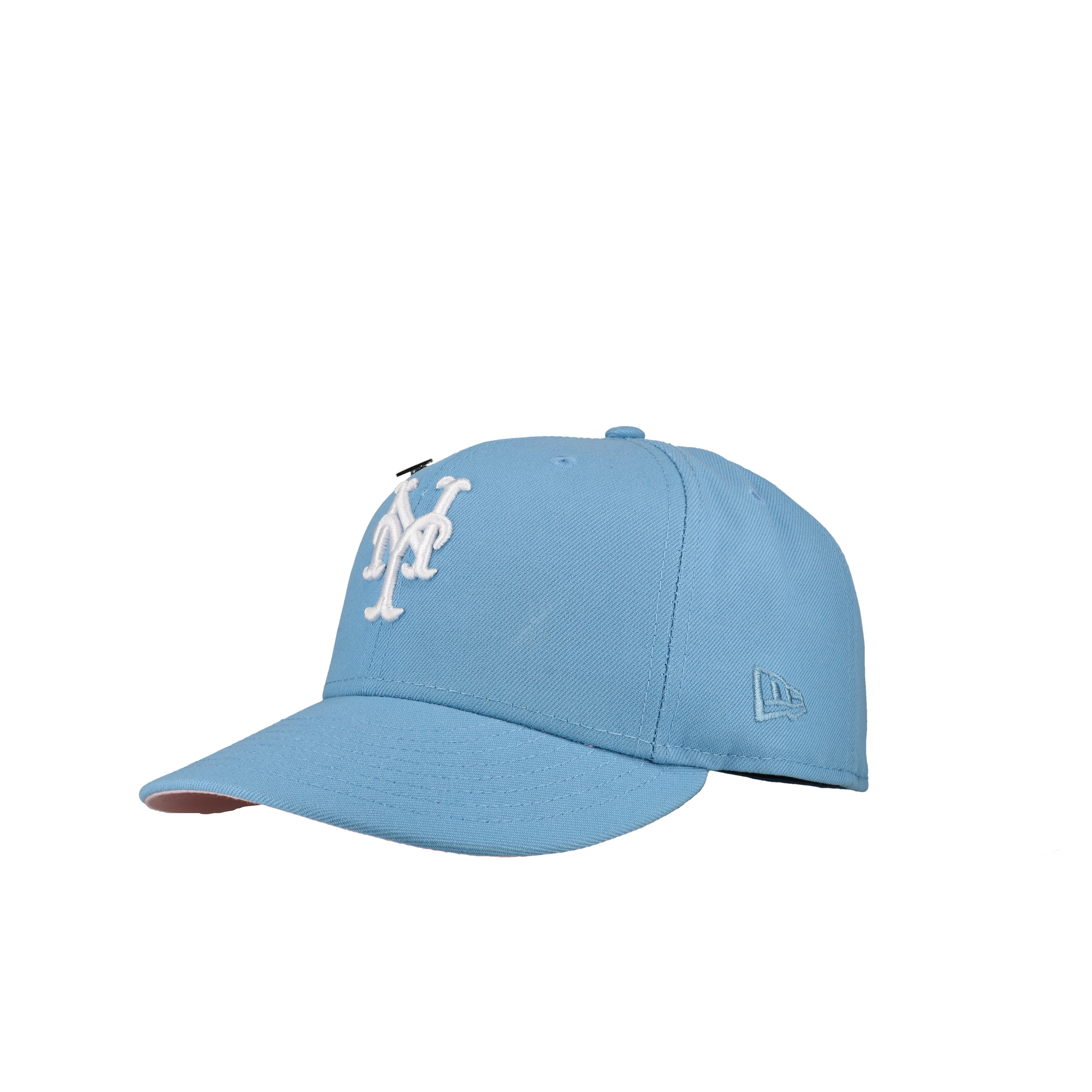 New York Mets 40th Anniversary Sky Blue/Pink Metallic 59Fifty Fitted Hat