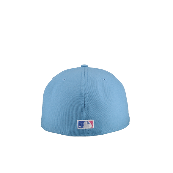 New York Mets 40th Anniversary Sky Blue/Pink Metallic 59Fifty Fitted Hat