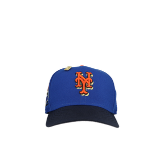 New York Mets Subway Series 25th Anniversary Two-Tone Blue Metallic 59Fifty Fitted Hat
