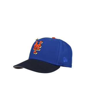 New York Mets Subway Series 25th Anniversary Two-Tone Blue Metallic 59Fifty Fitted Hat
