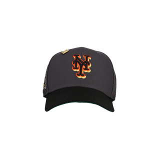 New York Mets 40th Anniversary Graphite/Black Metallic 59Fifty Fitted Hat