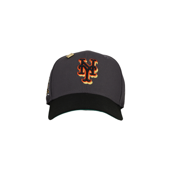 New York Mets 40th Anniversary Graphite/Black Metallic 59Fifty Fitted Hat